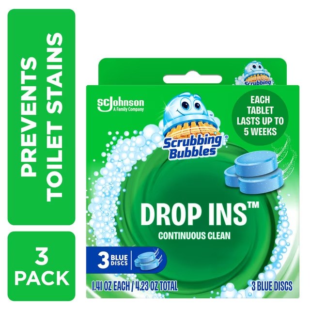 Scrubbing Bubbles Continuous Clean Toilet 3 Count (Pack of 1), No Color