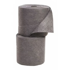 Spilltech Sorbent Roll, 44 gal, 15 in x 150 ft, , Gray, Polypropylene GRSL150M