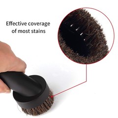 Lamoutor 2Pcs Soft Bristle Vacuum Brush Round Attachment Black