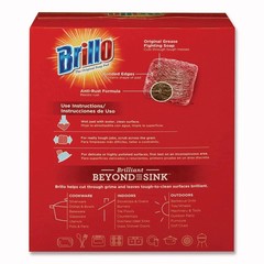 Brillo 23318 2.5″ x 3″ Steel Wool Soap Pads – Gray/Pink (12/Carton) New