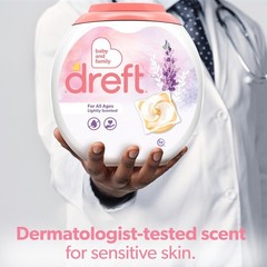 Dreft Laundry Detergent Pacs, Lightly Scented, Lavender, For Baby and Family, XL