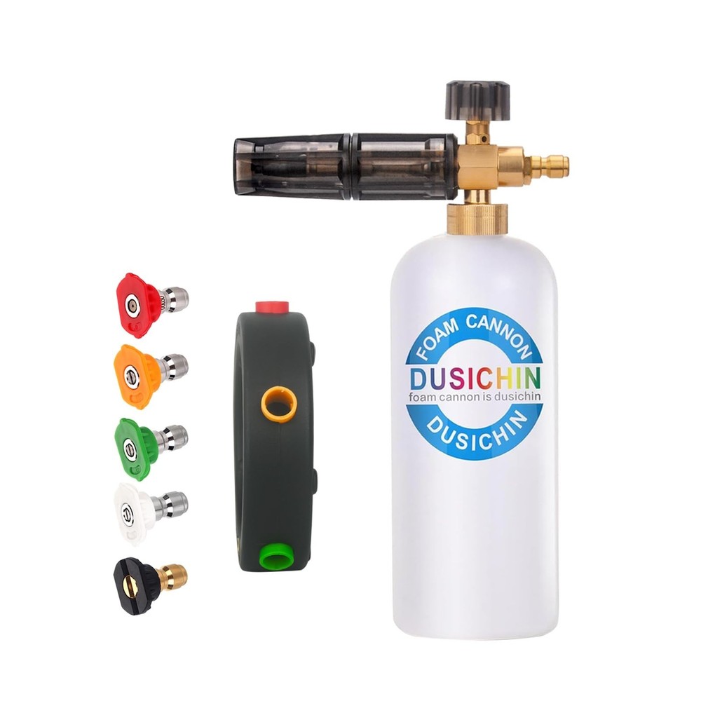 DUSICHIN SFL-001 Foam Cannon Snow Foam Lance Pressure Washer Jet Wash Quick R…