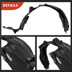 Pair Front Inner Fender Liner Splash Shield w/ Clips for Honda Pilot 2006-2008