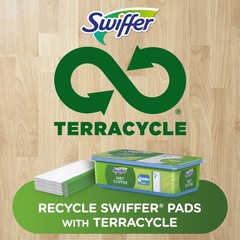 Swiffer Sweep + Mop, Wet Pads Refill, Floor 24 Count (Pack of 1), White