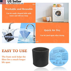JAMHER 6 pack 90107 Dry Paper Disc Filters 3 Pack Retaining Bands 18.5 inches