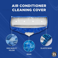 Mini Split Cleaning Bag | 360 Small (For Systems 27in – 35in), Light Blue