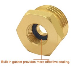 Joywayus 2PCS 3/4 GHT Male to 3/8 Compression Female, Brass