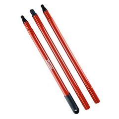 O-Cedar Replacement Handle for Dual-Action Flip Mop, 3 Piece Handle, Red Wood