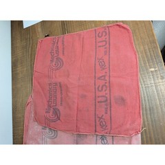 Lot of 5 Used Red Vintage Mechanic Shop Rags Kex Mechanics Laundry Made USA