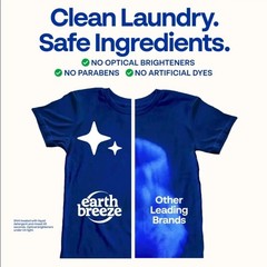 Earth Breeze Laundry Detergent Sheets Fresh, River Rain, Calming Lavender 180