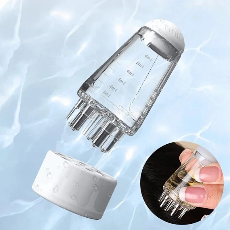 Scalp Applicator Hair Regrowth & Styling Solution Guide Comb Head Oil Roller