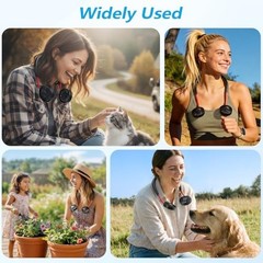 Neck Fan Portable Rechargeable: 2Pack Personal Cooling Wearable Fan Around your