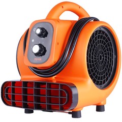 VEVOR Floor Blower Fan Air Mover 1000 CFM 3-Speed 1/4 HP Floor Carpet Dryer