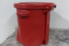 Eagle 947BIO 14 Gal Capacity Red Polyethylene Biohazard Waste Can (BW)