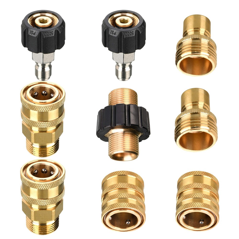 Pressure Washer Adapter Set, M22 to 3/8 Inch Adaptador para hidrolavadora