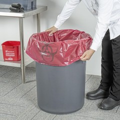 Restaurantware Biohazard Waste Bags 50 Count 40 X 46 Inches Plastic
