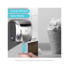 Automatic Commercial Hand Dryers for Bathrooms Commercial 1800W Heavy Duty St…