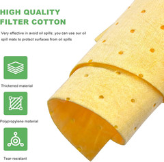 10 PCS Oil Absorbent Pads, 20″ X 15″ Weight Dimpled Pad Polypropylene Mat for Oi