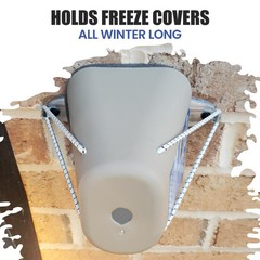 The Hose Bib Buddy – Finest Spigot Mounting Plate | 1 Pack, Finished Aluminum