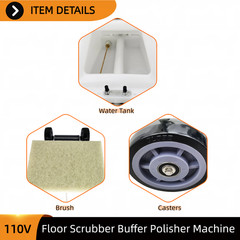 Hard Floor Cleaning Scrubber for Marble Polishing Carpet & Tile Washing 110V
