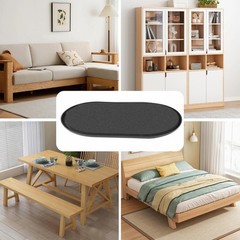 Reusable Large Furniture Sliders for Carpet, Movers Sliders, Black