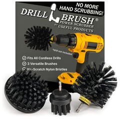 Cleaning Accessories 2in, 4in, 3.5in corner brush, Ultra Stiff Black