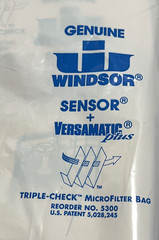 10 Genuine Windsor Sensor Versamatic Plus Triple-Check Microfilter Vacuum Bags