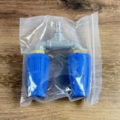 Pressure Washer Dual Turbo Nozzle Rotating Spray Tip 1/4″ Quick Connect 025 GPM