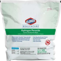 Clorox® Healthcare® Hydrogen Peroxide Disinfecting Wipes, 12 x 11 , Pack Of 185