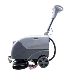 Dual Brush18″Walk Behind Floor Fordable Portable Scrubber2x45AH Battery Powered