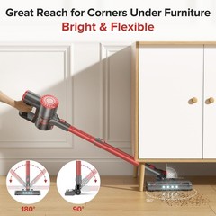 Tipdiy Cordless Vacuum Cleaner Self-Standing 40Kpa Stick Vacuum Cleaners For