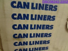Qty = 1 Box of 100: Clear Can Liners 40-45 gallon, 1.5-mil 40″ x 46″ P/N H8046AC