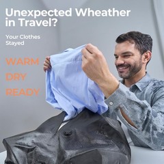Relime Classic Series Vacuum Bags for Travel For Carry On luggage, 2PC Gray