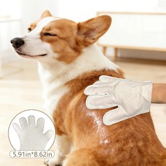 6Pcs Thick Pet Wipes Gloves Disposable Deep Cleaning Supplies for Dog Cat