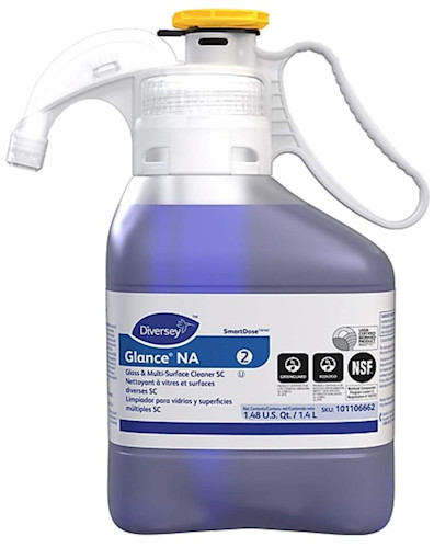 Diversey Glance NA Glass Cleaner SmartDose 1.4L 12 Bottles 101106662CT