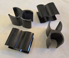 Four (4) – Carlisle 36141203 Broom Handle / Dust Pan Clip