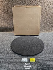 (QTY 5) 3M 7000045883 Stripper Pad, 20″ Dia., Black Round Shape Coarse Grade