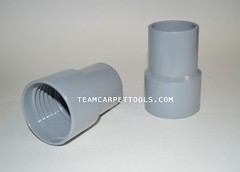 Carpet Cleaning Vacuum Hose Grey Vinyl Cuffs 2″ inches Threaded (2 pcs)