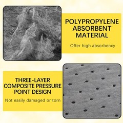 150 Pack Oil Absorbent Pads, Polypropylene oil Spill Mat 9.8 x 13 Inch Water …
