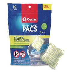 O-Cedar 172400CT Cleaning PACS – Crisp Citrus Scent (8 Packs/Carton) New