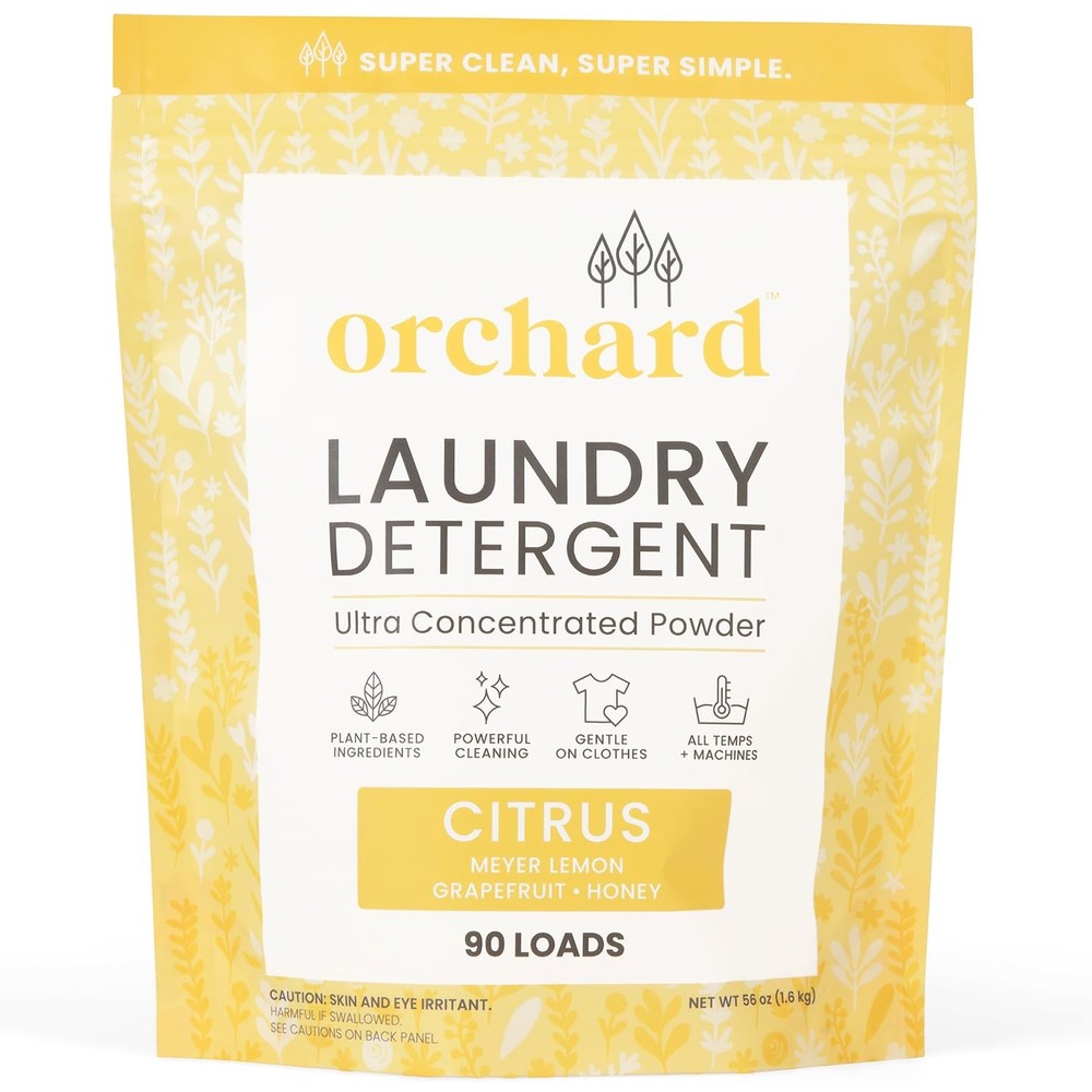 Orchard Laundry Detergent Powder Natural Deep Cleaning 56 Ounce (Pack of 1)