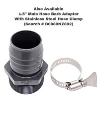 Van Enterprises PVC Garden Hose Adapter (Male 1.5″ NPT x 3/4″