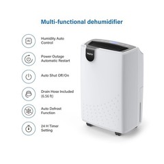 Yaufey 2500 Sq. Ft Dehumidifier for Home and Basements with Aut… FAST USA SHIP
