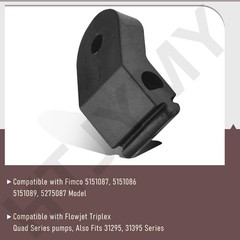 8 Pack 5095202 Rubber Pump Feet Replacement Parts, Black, Compatible with…
