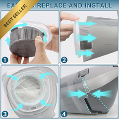 HNVCF10 Filter Replacement for Black and Decker Dustbuster HNVC115 HNVC215 4 Pac