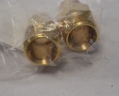 Lot of 2 Screw Plugs 22mm x 3/8″ MPT 6314 Hardware Brass Replacements Kit
