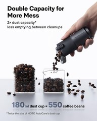 HOTO Car Vacuum Cordless, Handheld Cleaner with 20000Pa Mini, Black