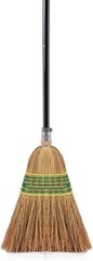 Yocada Heavy-Duty Corn Broom Commercial Indoor Outdoor 59.8 inch Black