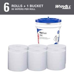 6 Pack WypAll HYDROKNIT 570CT General Purpose Wipes: 12 x 6″ Sheet