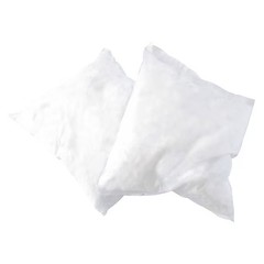 Condor 436M86 Sorbent Pillow, 28 Gal, 18 In X 18 In, Oil, White, 16 Pk